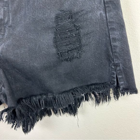 Mumu Blue by Show me your Mumu Houston High-Waisted shorts midnight black wash - Picture 3 of 13